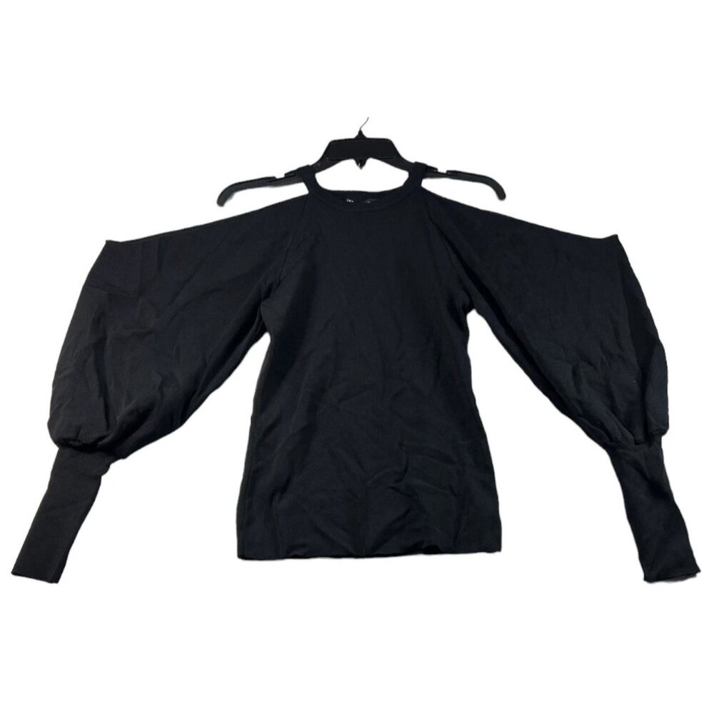 International Concepts Sweater Womens size XS Black Off the Shoulder New